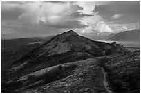 Dumpling Mountain Trail. Katmai National Park ( black and white)