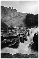 Ukak River, Valley of Ten Thousand Smokes. Katmai National Park ( black and white)