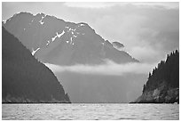 Granite Passage. Kenai Fjords National Park ( black and white)