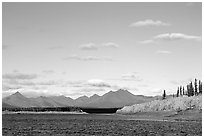 River and Baird mountains. Kobuk Valley National Park, Alaska, USA. (black and white)