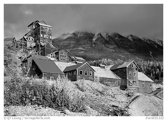 Kennecott abandonned mining buildings. Wrangell-St Elias National Park, Alaska, USA.