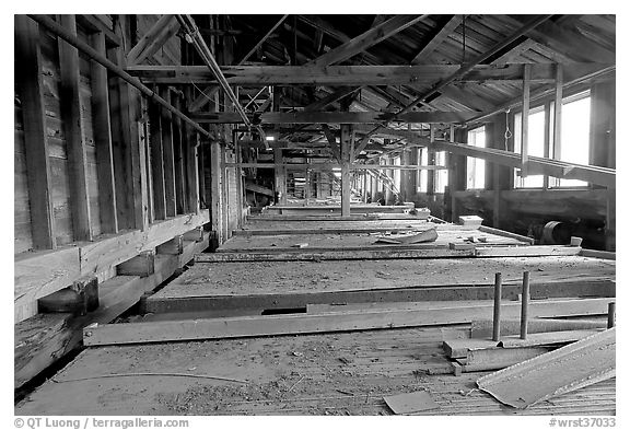 Shaking tables in the Kennecott copper mill. Wrangell-St Elias National Park, Alaska, USA.