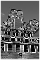 Historic Kennecott copper mill. Wrangell-St Elias National Park ( black and white)