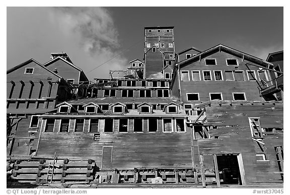 Kennecott concentration and smelting plant. Wrangell-St Elias National Park, Alaska, USA.