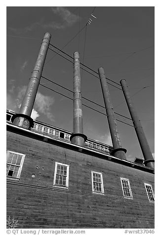 Historic Kennecott power plant. Wrangell-St Elias National Park (black and white)