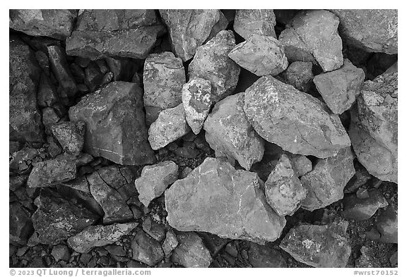 Close-up of rocks with copper minerals. Wrangell-St Elias National Park, Alaska, USA.