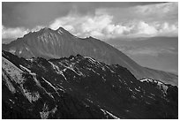 Bonanza Ridge. Wrangell-St Elias National Park ( black and white)