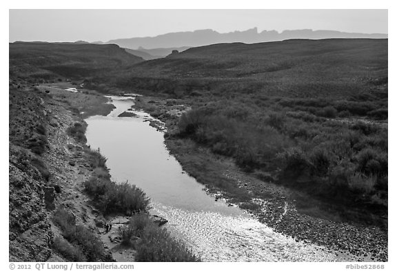 Rio Grande River and hot springs. Big Bend National Park, Texas, USA.