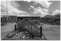 Panther Junction visitor center. Big Bend National Park, Texas, USA. (black and white)