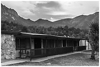 Guestrooms, Chisos Mountain Lodge. Big Bend National Park ( black and white)
