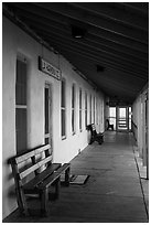 Castolon historic trading post. Big Bend National Park, Texas, USA. (black and white)