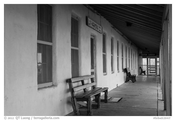 Castolon store and visitor center. Big Bend National Park (black and white)