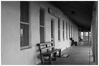 Castolon store and visitor center. Big Bend National Park ( black and white)