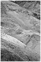 Artist's palette. Death Valley National Park ( black and white)