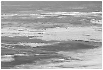 Salt flats seen from Dante's view. Death Valley National Park ( black and white)