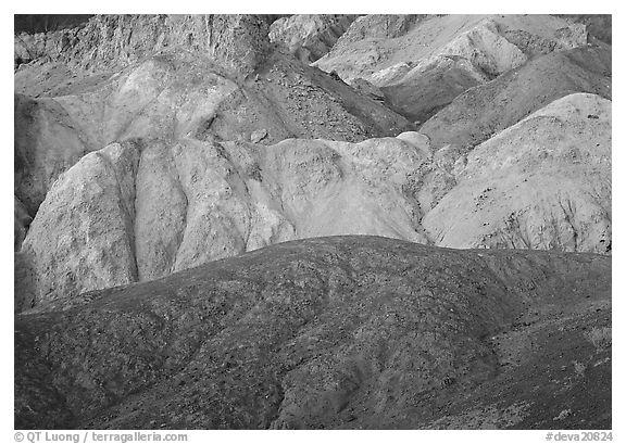 Multicolored mineral deposits, Artist Palette. Death Valley National Park, California, USA.