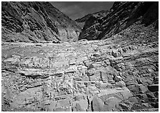 Mosaic Canyon. Death Valley National Park, California, USA. (black and white)