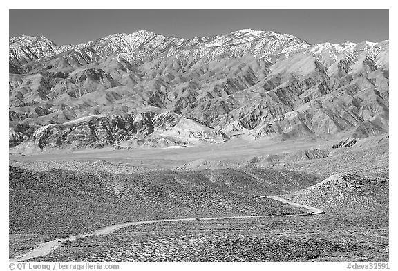 Mountains above Emigrant Pass. Death Valley National Park, California, USA.