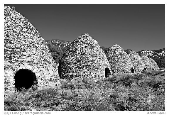 Wildrose charcoal kilns, considered to be the best surviving examples found in the western states. Death Valley National Park, California, USA.