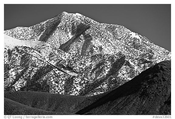 Telescope peak seen from Emigrant Pass. Death Valley National Park, California, USA.