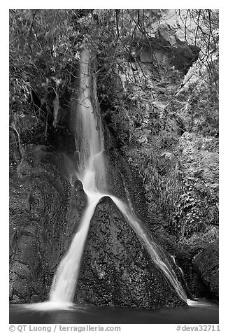 Darwin Falls, a rare desert waterfall. Death Valley National Park, California, USA.