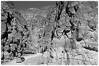 Titus Canyon Narrows. Death Valley National Park ( black and white)