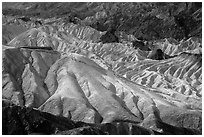 Zabriskie Point observation platform. Death Valley National Park ( black and white)