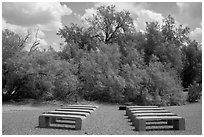 Theater, Furnace Creek Campground. Death Valley National Park ( black and white)