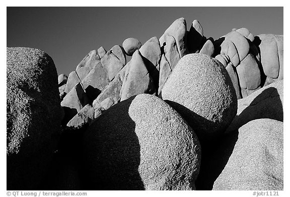 Jumbo rocks, sunset. Joshua Tree National Park, California, USA.