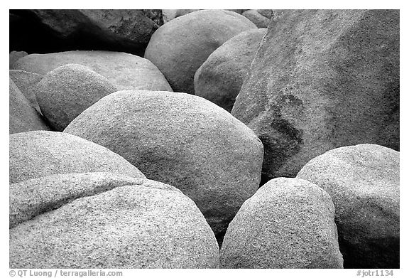 Boulders in Hidden Valley. Joshua Tree National Park, California, USA.