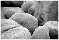 Boulders in Hidden Valley. Joshua Tree National Park ( black and white)