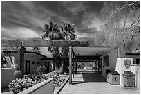 Oasis Visitor Center. Joshua Tree National Park ( black and white)
