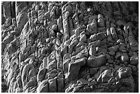 Towering boulder outcrop, Indian Cove. Joshua Tree National Park ( black and white)