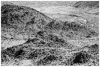 Rocks and valley. Joshua Tree National Park ( black and white)