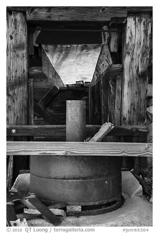 Mastodon Mine. Joshua Tree National Park (black and white)