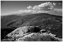 Mica Mountain from Rincon Peak. Saguaro National Park ( black and white)