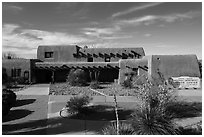 Visitor Center. White Sands National Park ( black and white)