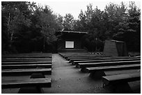 Amphitheater, Blackwoods Campground. Acadia National Park ( black and white)