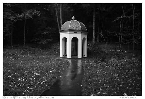 Sieur de Monts springs. Acadia National Park (black and white)