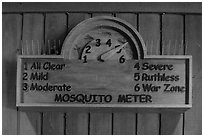 New mosquito meter. Congaree National Park ( black and white)