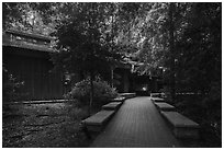 Harry Hampton Visitor Center. Congaree National Park ( black and white)