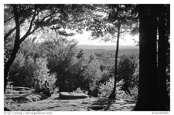 Ledges overlook. Cuyahoga Valley National Park (black and white)
