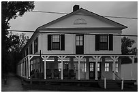 Boston Store Visitor Center at dusk. Cuyahoga Valley National Park ( black and white)