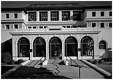 Maurice bathhouse. Hot Springs National Park, Arkansas, USA. (black and white)