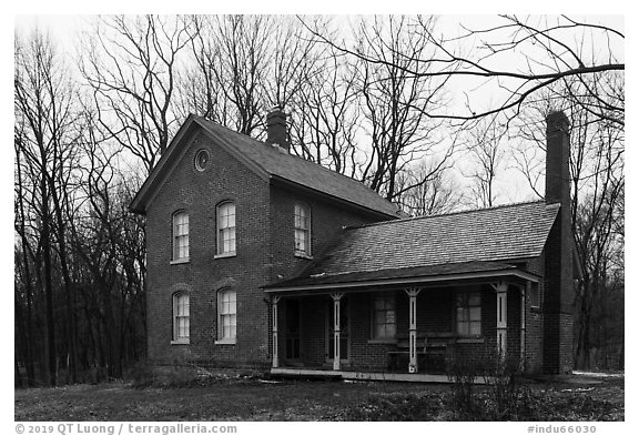 Chellberg Farm. Indiana Dunes National Park (black and white)