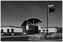 Visitor Center. Indiana Dunes National Park ( black and white)