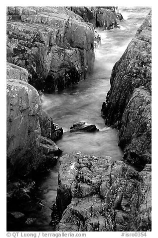 Rock gorge near Scoville point. Isle Royale National Park, Michigan, USA.