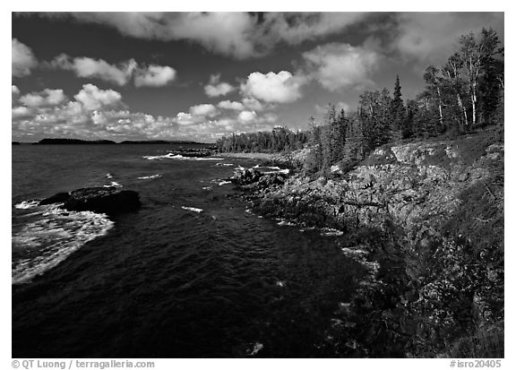 Rocky Lakeshore. Isle Royale National Park, Michigan, USA.