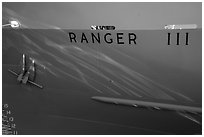 Ranger III anchor and name. Isle Royale National Park ( black and white)