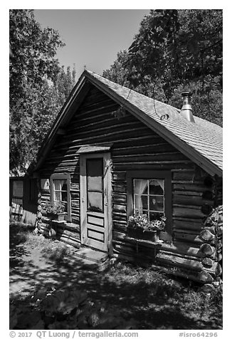 Bangsund Cabin. Isle Royale National Park (black and white)